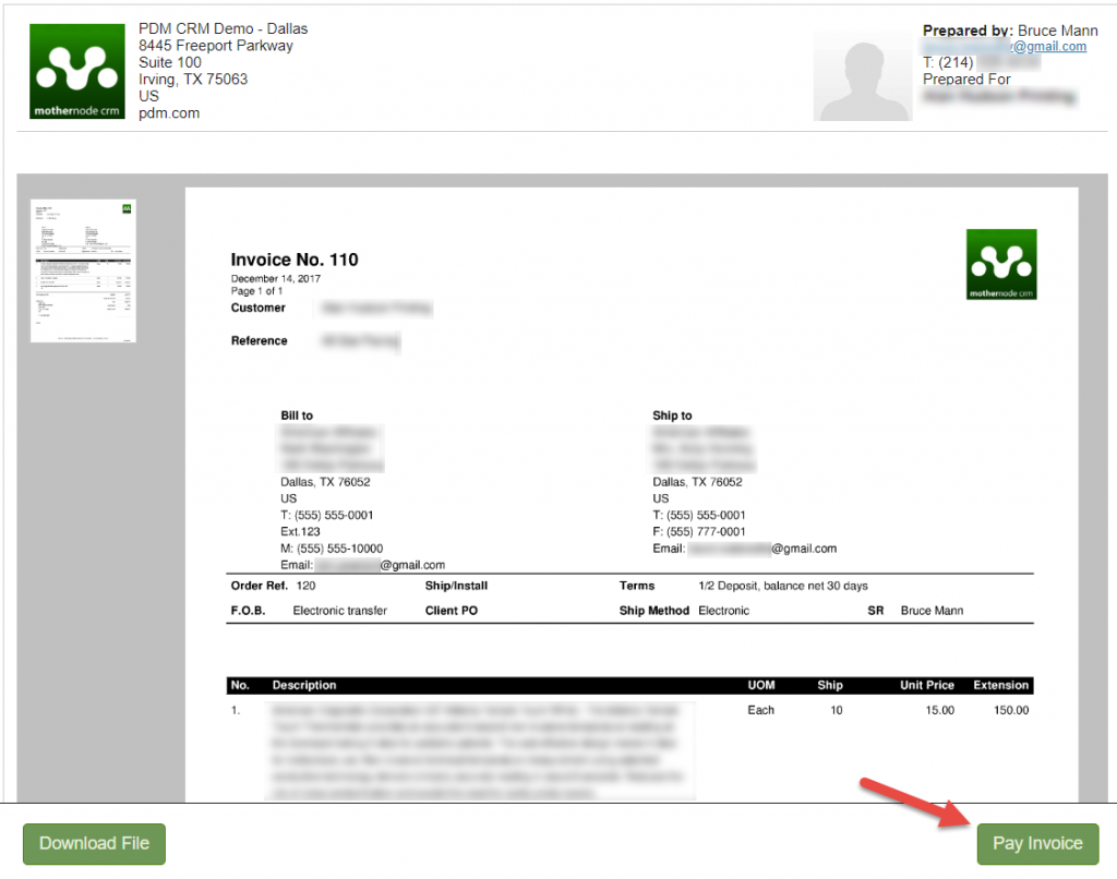 Setting-up Online Invoice Payment Options in Mothernode CRM ...