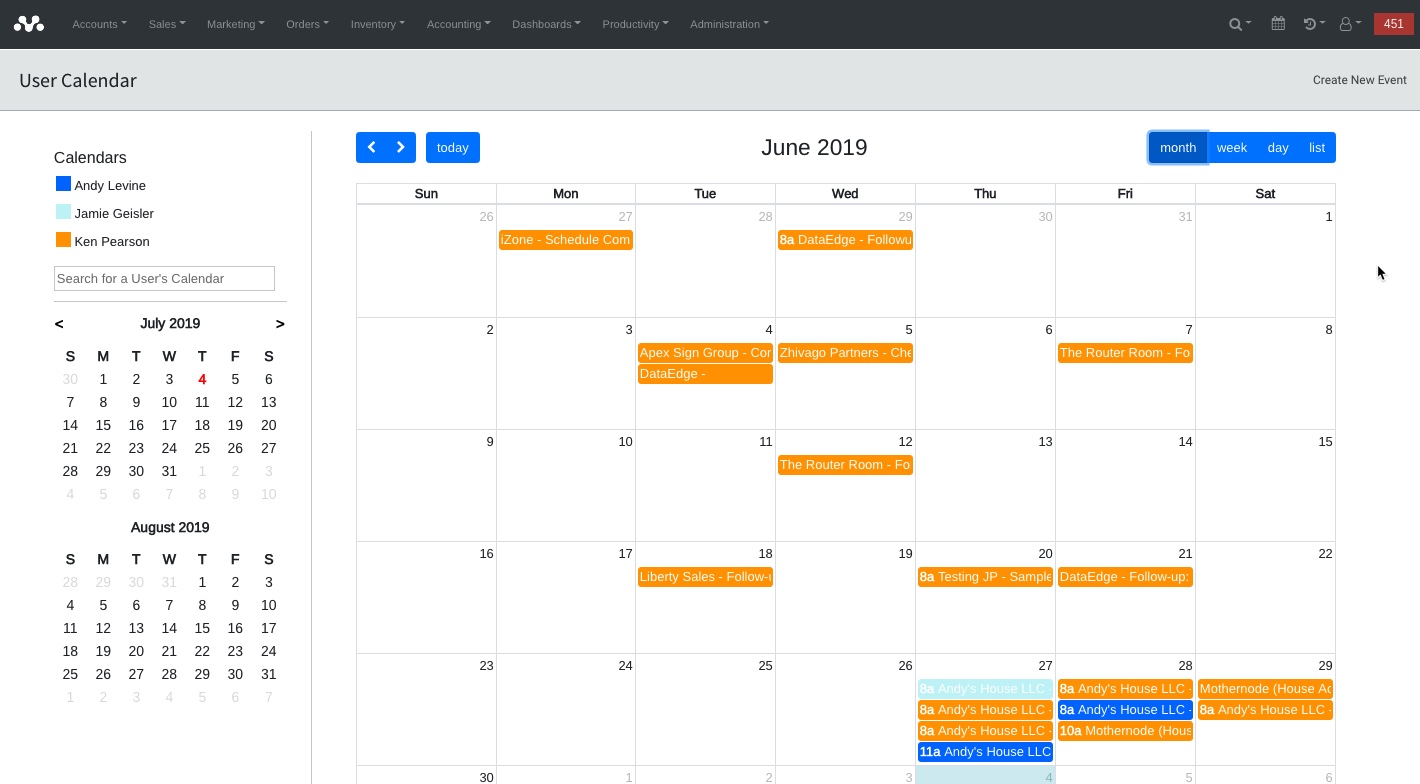 Calendars – Mothernode Support