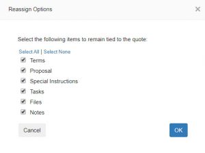 Re-assigning Quotes to Different Customers or Leads/Opportunities ...
