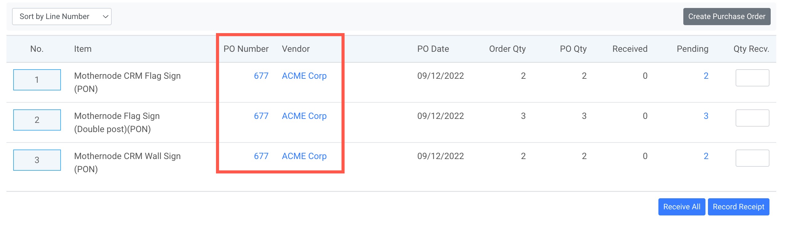 Appending POs