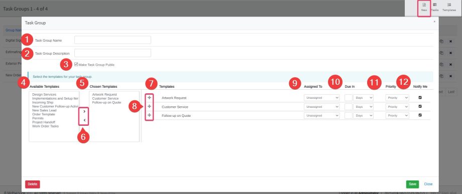 Task Groups in Mothernode CRM – Mothernode Support